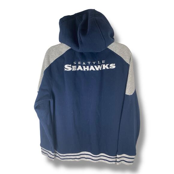 New Seattle Seahawks NFL Team Apparel Hoodie Jacket Full Zip Size Men’s Large - Picture 4 of 4